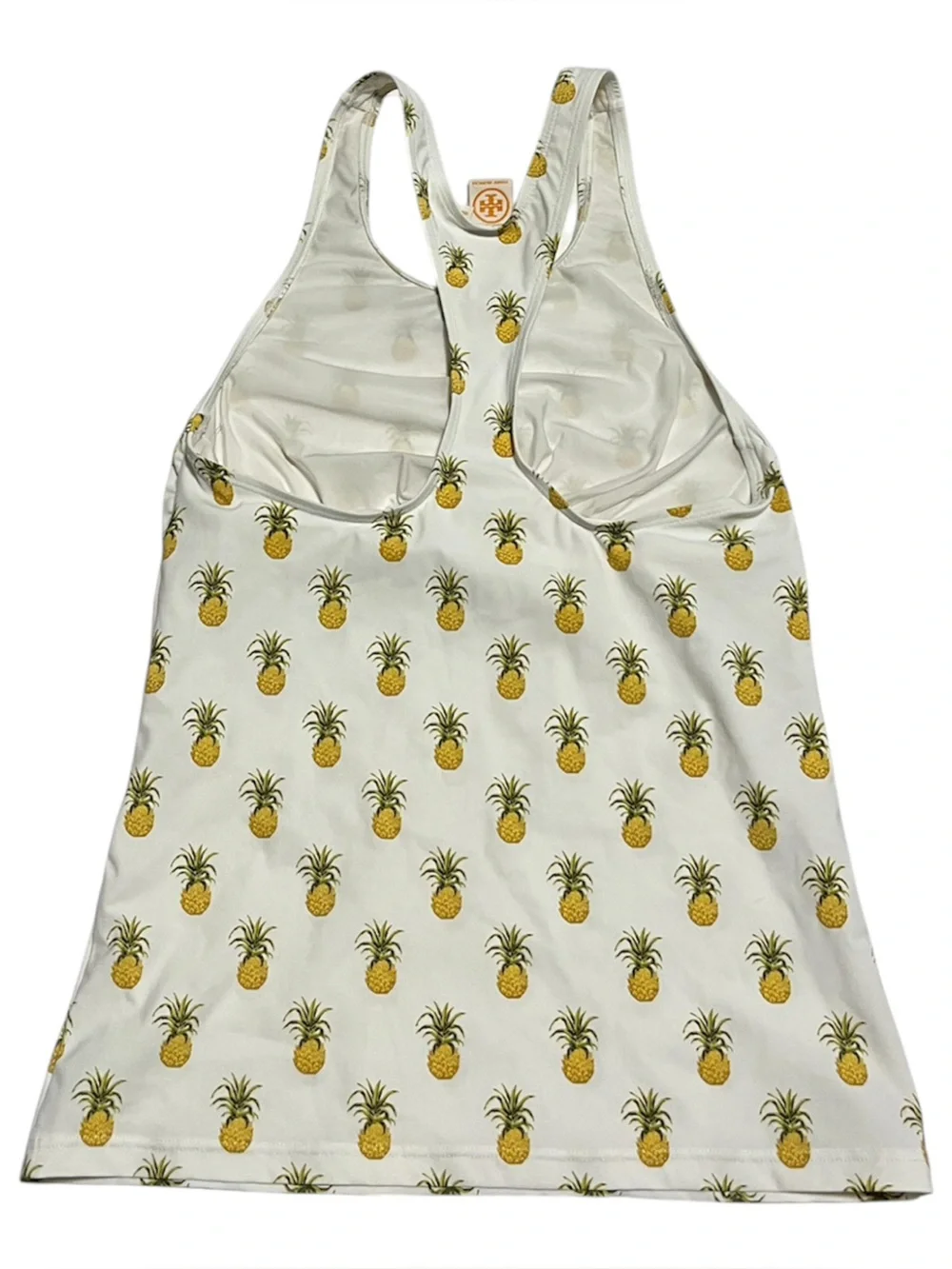 Tory Burch Mira Surf Shirt Rashguard Pineapple Swim Tank Top